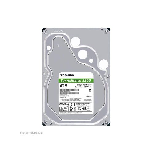 Disco duro Toshiba Surveillance S300, 4TB, SATA 6.0 Gb/s, 5400 RPM, 3.5".