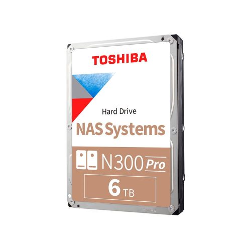 Disco duro Toshiba N300 PRO NAS, 6TB, SATA 6.0Gb/s, 7200rpm, 512MB Cache, 3.5".