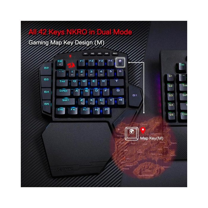 Teclado Gamer K585 PRO Inalambrico, Mecánico para juegos con una mano/Retroiluminacion RGB