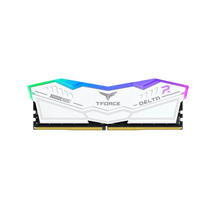 Memoria TEAMGROUP T-FORCE DELTA RGB DDR5, 16GB (1x16GB) DDR5-6000MHz, CL38, 1.25V, Blanco