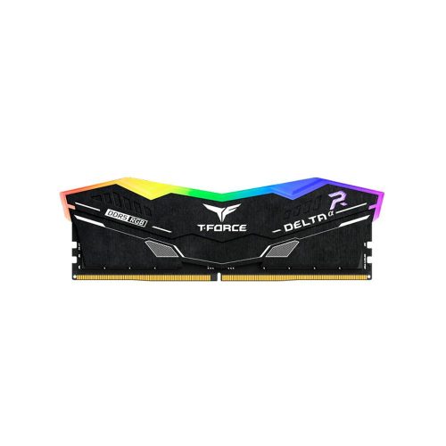 Memoria TEAMGROUP T-FORCE DELTAα RGB DDR5, 16GB DDR5-6000MHz, CL38, 1.25V, Negro.