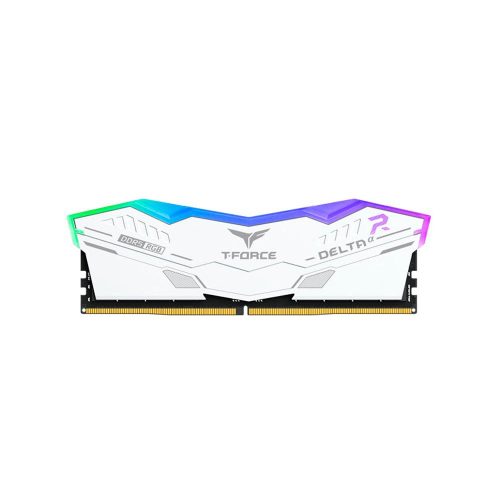 Memoria TEAMGROUP T-FORCE DELTAα RGB DDR5, 16GB DDR5-6000MHz, CL38, 1.25V, Blanco.