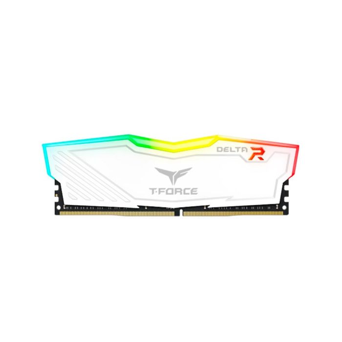 Memoria TEAMGROUP T-Force Delta RGB, 32GB DDR4-3200MHz, CL-16, 1.35V, Blanco.