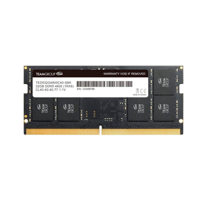 Memoria Teamgroup So-DIMM Elite DDR5 32GB 4800MHz CL40 1.1V 262-Pin para rendimiento óptimo