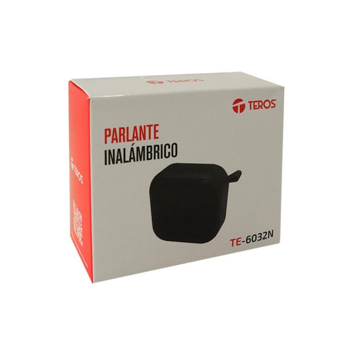 Parlante TEROS TE-6032N, bluetooth, 5 W, 400 mAh, negro