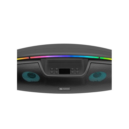 Parlante TEROS TE-6042N, bluetooth, 20 W (2 x 10 W), 3000 mAh, negro