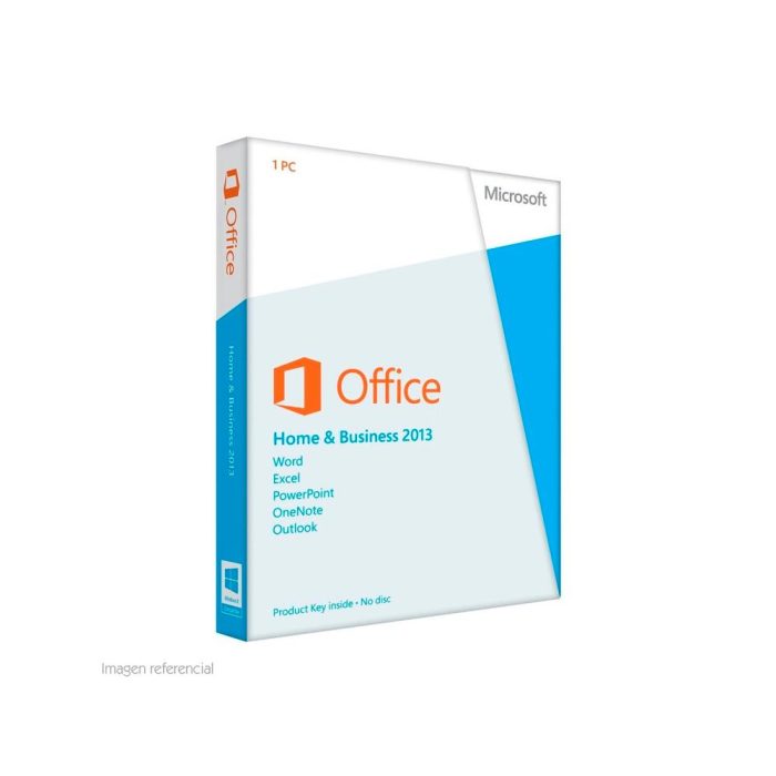Software Microsoft Office Home and Business 2013, español, DVD.