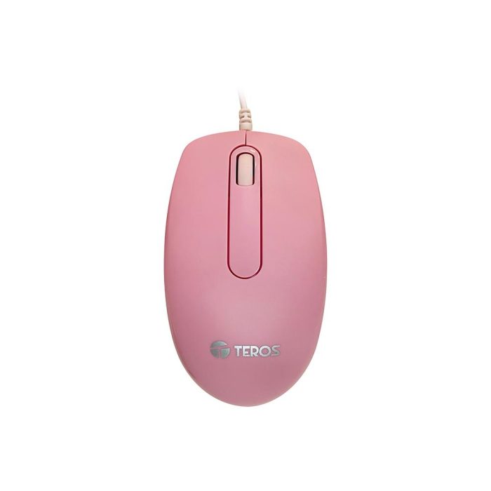 Mouse óptico TEROS TE-1221S, 1000 DPI, USB, 3 botones