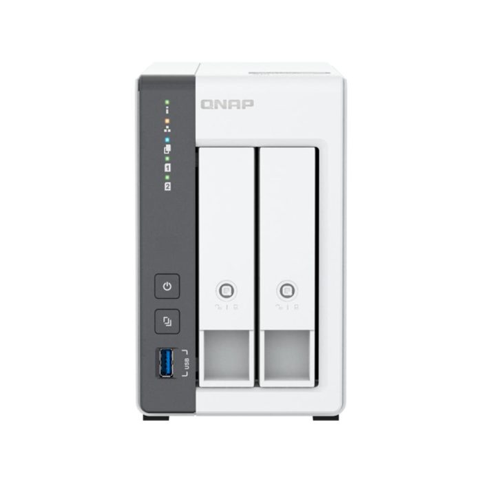 Servidor NAS QNAP TS-216G, ARM Cortex A55 4C/2GHz, 4GB RAM (On-Board), Bahias: 2x3.5" SATA