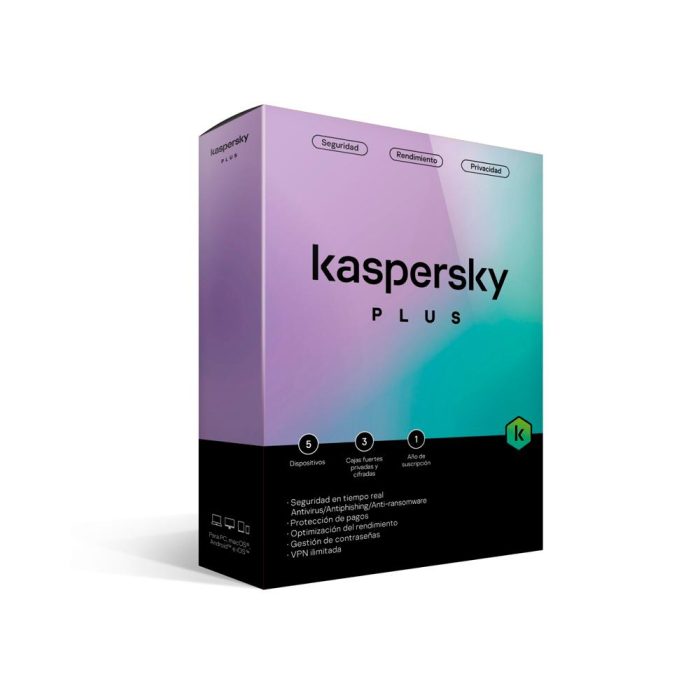 Kaspersky Plus Edition, para unos 5 dispositivos, Licencia de 1 año
