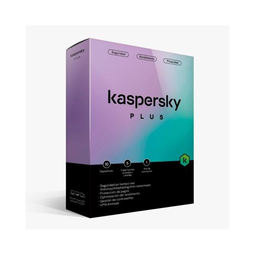 Kaspersky Plus Edition, para unos 10 dispositivos, Licencia de 1 año