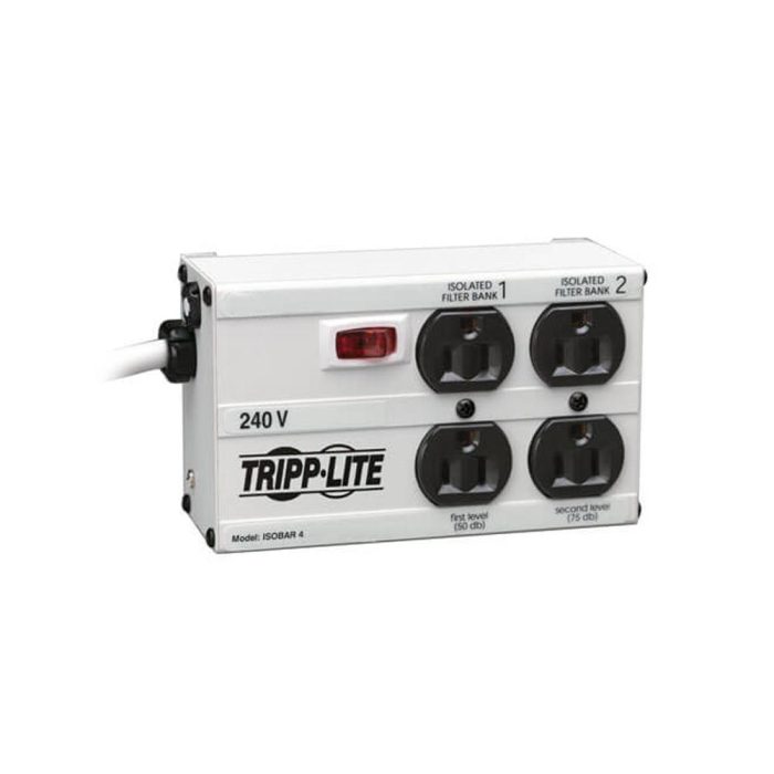 Supresor de sobretensiones isobara Tripp-Lite IB4-6/220, 4-Salidas (4 NEMA 5-15R)