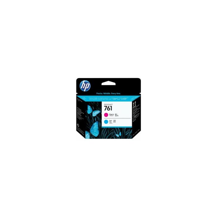 Cabezal de Impresión HP 761 (CH646A) Inyección de tinta - Azul ciánico, Azul ciánico - Original - Empaque unitario - 1 Solamente - Inyección de tinta - 1 Solamente