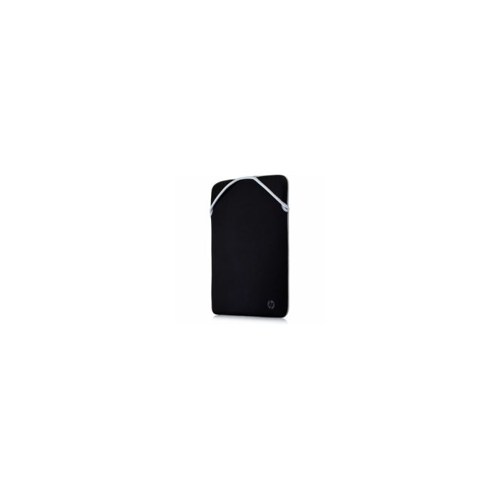 Estuche de transporte HP para portátiles de 14" - Resistente, neopreno, plata y negro