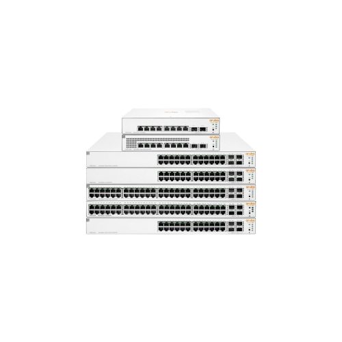 Aruba Instant On 1930 24 Puertos Gestionable Conmutador Ethernet - Gigabit Ethernet, Ethernet de 10 gigabits - 10/100/1000Base-T, 10GBase-X - 4 Capa compatible - Modular - 440.40W Power Consumption - 370W Rendimiento PoE - Fibra Óptica, Par trenzado - PoE Ports - 1U - Montable en bastidor, Montaje en pared, Superficie de mesa, Montaje en armario, Debajo de mesa - Toda la vida útil Garantía limitada