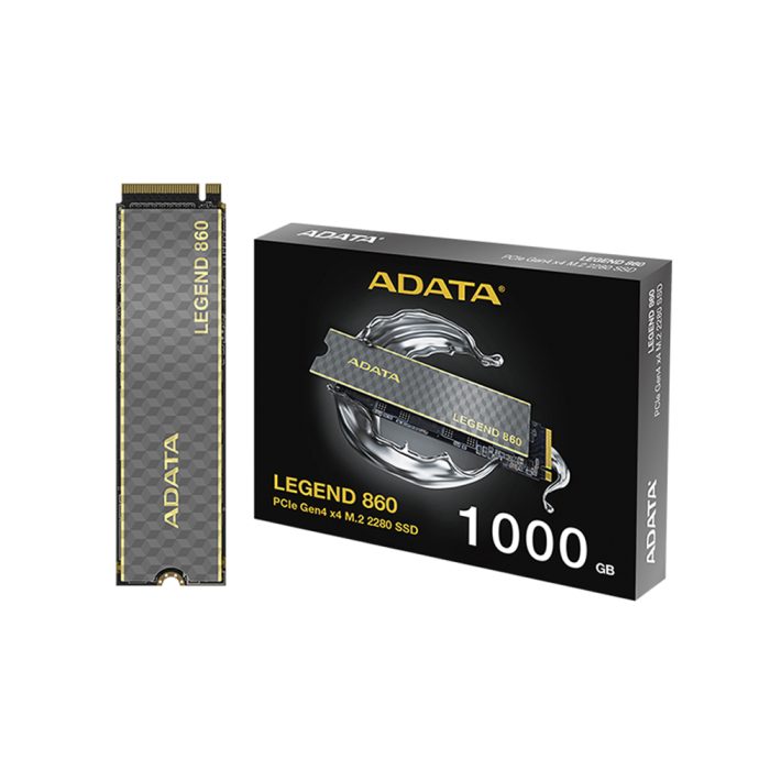 Adata Legend 860 SSD 1TB M.2 2280 NVMe 4.0 - Almacenamiento ultrarrápido para PC y consolas
