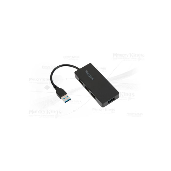 HUB USB Targus de 4 puertos USB-A 3.0 en color negro - Conexión rápida y versátil para tus dispositivos