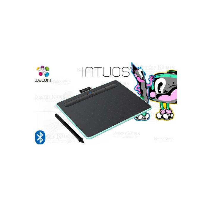 Tableta gráfica Wacom Intuos S, 2540 lpi, inalámbrica, pistacho, 4096 niveles de presión, PC/Mac