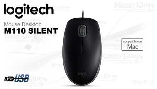 MOUSE LOGITECH M110 SILENT BLACK