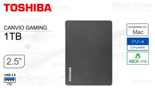 DISCO DURO USB 1TB TOSHIBA CANVIO GAMING BLACK