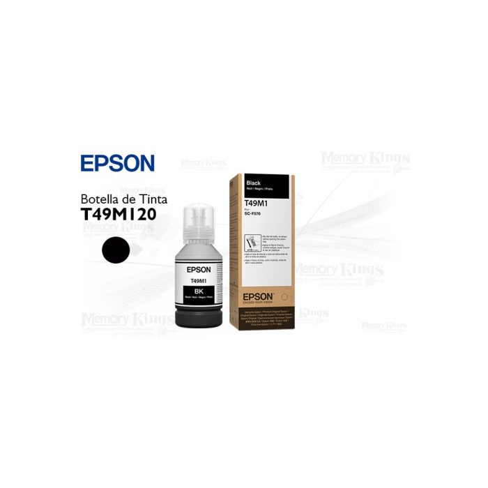 Tinta Epson T49M1 Black 140ml para impresionantes resultados en impresoras de inyección