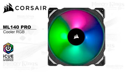 COOLER CASE 140MM CORSAIR ML140 RGB PRO BLACK