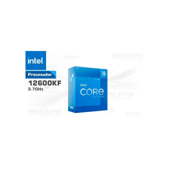 Procesador Intel Core i5-12600KF 3.7-4.9GHz, 20MB Caché L3, LGA1700, alto rendimiento 125W