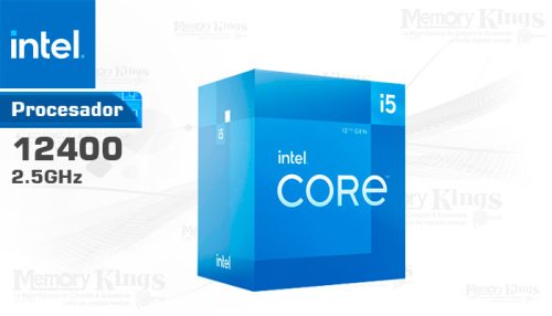 Procesador INTEL Core i5-12400 4.4GHZ 18MB 1700 Caché 18MB, LGA-1700, Graficos Intel UHD 730, incluye Fan-Cooler