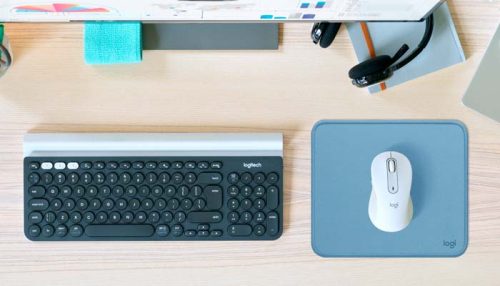 PAD MOUSE LOGITECH ANTI SALPICADURAS BLUE