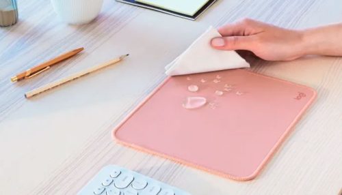 PAD MOUSE LOGITECH ANTI SALPICADURAS PINK