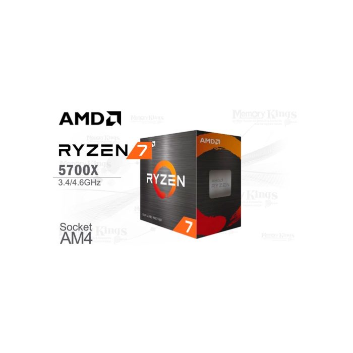 Procesador AMD Ryzen 7 5700X, 8 núcleos, 3.4GHz, 32MB L3 Cache, alto rendimiento, AM4, 65W