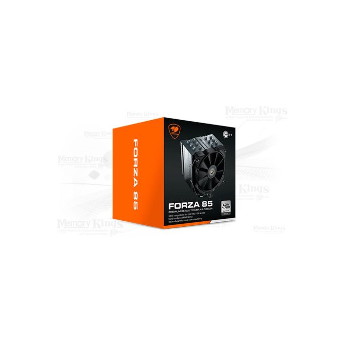 Cooler CPU Cougar Forza 85 Black Edition - Eficiencia en refrigeración para altas temperaturas