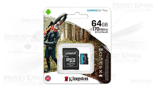 MEMORIA micro SD 64GB KINGSTON CANVAS GO! PLUS