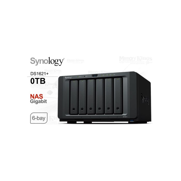 Almacenamiento NAS Synology DS1621+ 6 bahías, ideal para gestionar grandes volúmenes de datos