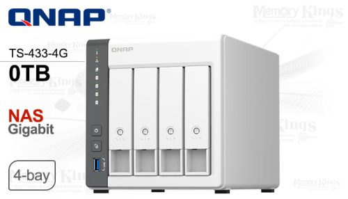 ALMACENAMIENTO NAS 0TB QNAP TS-433-4G 4-Bahias
