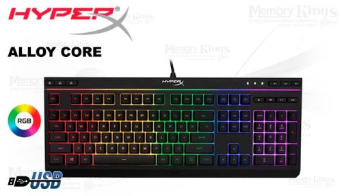 TECLADO Gaming HYPERX Alloy Core RGB Membrana