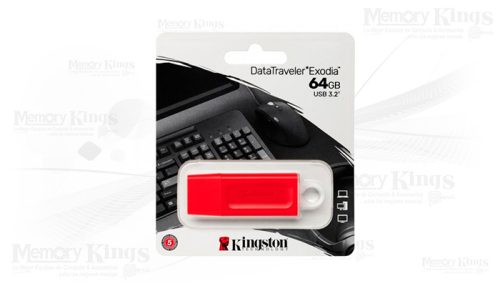 MEMORIA USB 64GB KINGSTON EXODIA RED