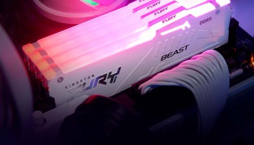 MEMORIA DDR5 16GB 5200 CL40 FURY BEAST RGB WHITE