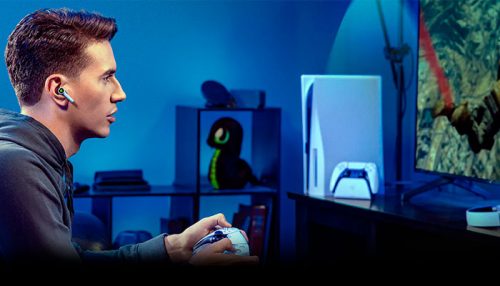 AURICULAR BT RAZER HAMMERHEAD HYPERSPEED WIRELESS PLAYSTATION LICENSED WHITE