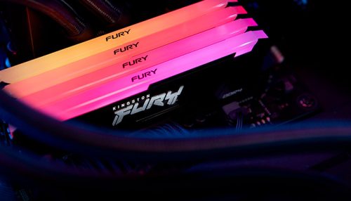 Memoria Kingston Fury Beast RGB BLACK, 16GB DDR4 3200 MHz, PC4-25600, CL16, 1.35V.