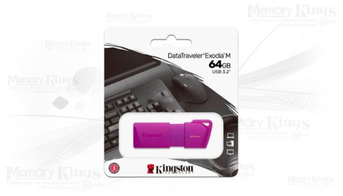 MEMORIA USB 64GB KINGSTON EXODIA M PURPLE NEON