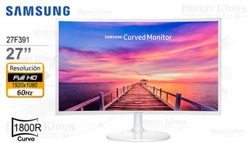 MONITOR 27 SAMSUNG CF391 FHD CURVO WHITE Ultra Slim