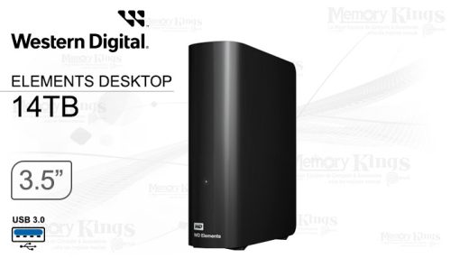 DISCO DURO 3.5 USB 14TB WD ELEMENTS DESKTOP BLACK