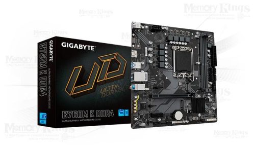 Motherboard Gigabyte B760M K DDR4 (rev. 1.0), Chipset Intel B760, LGA1700, mATX