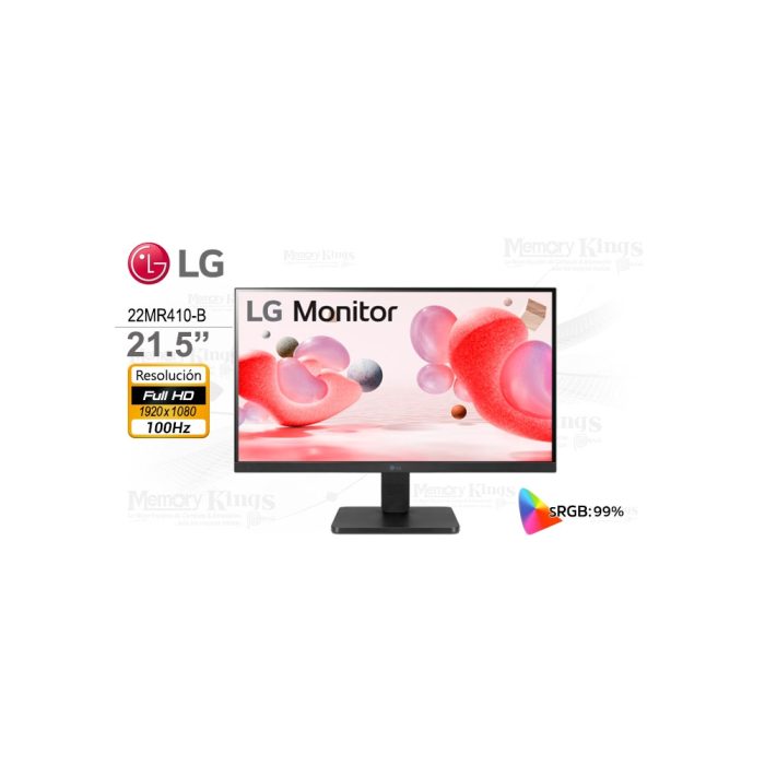 Monitor LG 22MR410-B de 21" Full HD, VA, FreeSync, 1920x1080, HDMI y VGA - Ideal para juegos y oficina