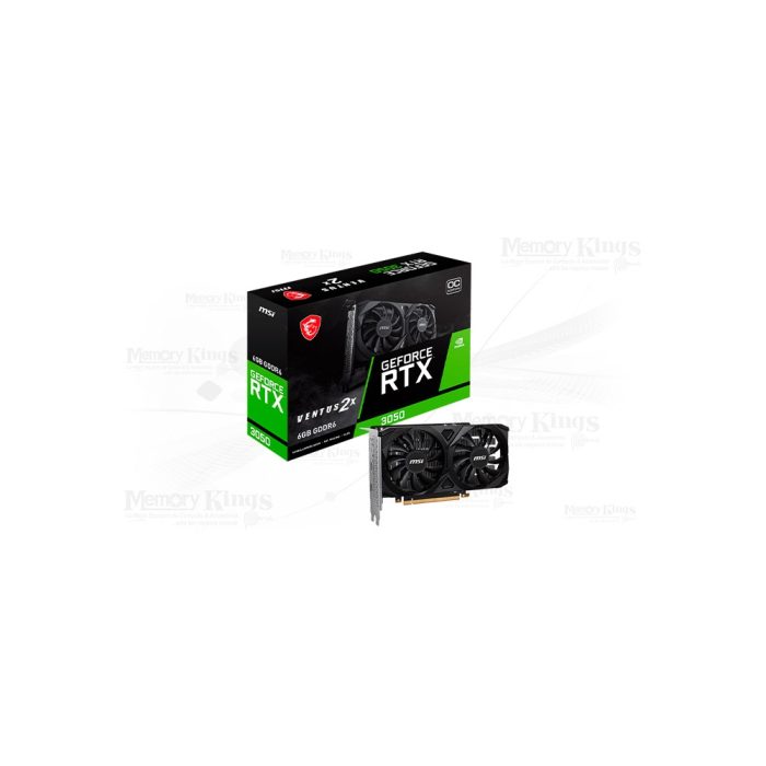Tarjeta de video MSI GeForce RTX 3050 Ventus 2X, 6GB GDDR6, PCIe 4.0 - Rendimiento excepcional para gaming
