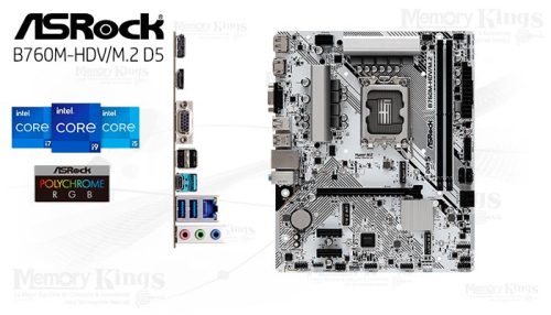 PLACA ASROCK B760M-HDV|M.2 D5 1700 mATX