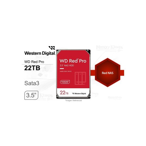 DISCO DURO 22TB WD RED PRO 512MB NAS