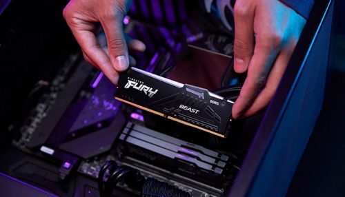MEMORIA DDR5 32GB 6000 CL30 FURY BEAST RGB BLACK