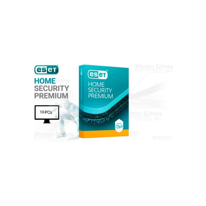 ESET Home Security Premium - Antivirus para 10 PCs, protección completa y fácil gestión en línea